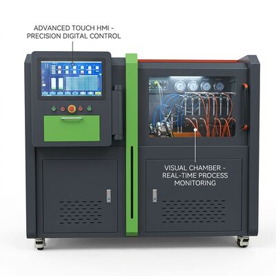 CRB-D1500 コモンレールポンプテストベンチ、耐久性の高いファン冷却、50,000 時間以上の稼働時間と簡素化された PLC 制御を搭載
