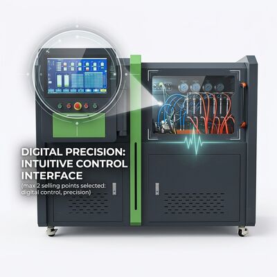 CRP-Duo Plus デュアルステーション コモンレールポンプ試験台 (2500 bar圧力、11kWモーター、自動レポートプリンター付き)