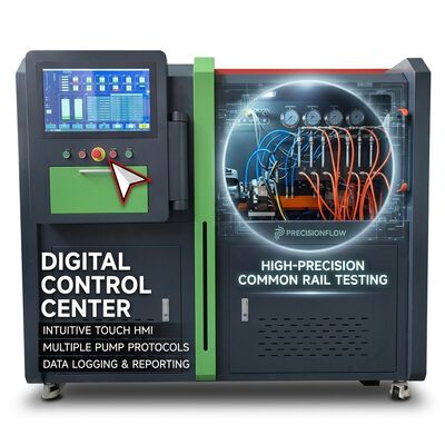 CRP-Duo Plus デュアルステーション コモンレールポンプ試験台 (2500 bar圧力、11kWモーター、自動レポートプリンター付き)