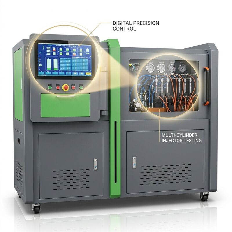 CRP-HD 高流量共轨泵试验台，配备 18.5Kw 齿轮驱动，2500 巴压力和 60 升/小时燃油供给速率